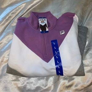 NWT Fila quarter zip sweatshirt